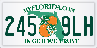 FL license plate 2459LH