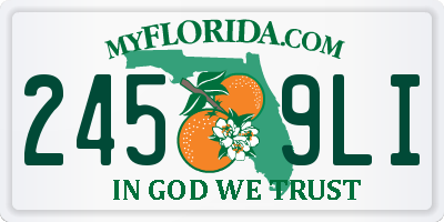 FL license plate 2459LI