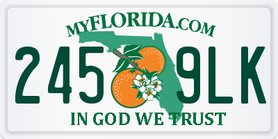 FL license plate 2459LK