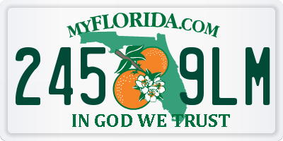 FL license plate 2459LM