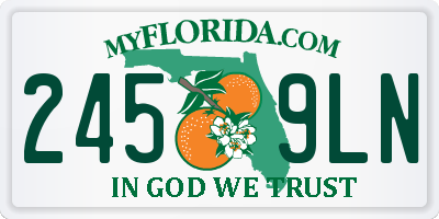 FL license plate 2459LN