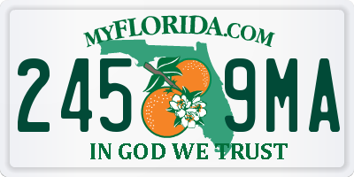 FL license plate 2459MA
