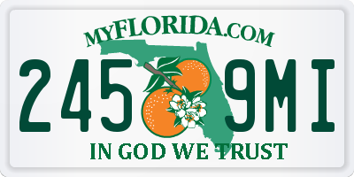 FL license plate 2459MI