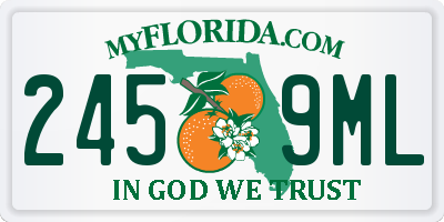 FL license plate 2459ML