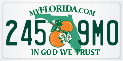 FL license plate 2459MO