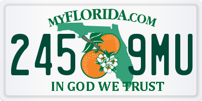 FL license plate 2459MU