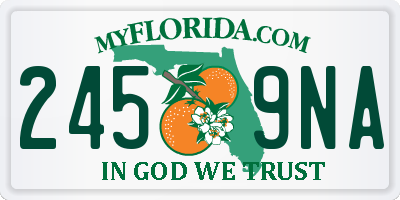FL license plate 2459NA