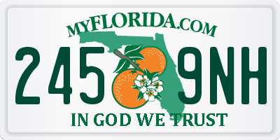 FL license plate 2459NH