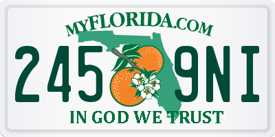 FL license plate 2459NI