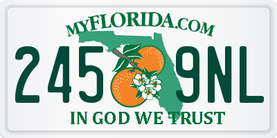 FL license plate 2459NL