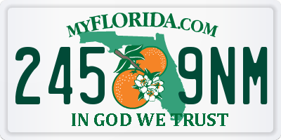 FL license plate 2459NM