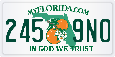 FL license plate 2459NO