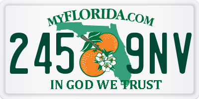 FL license plate 2459NV