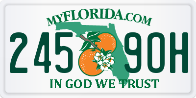 FL license plate 2459OH