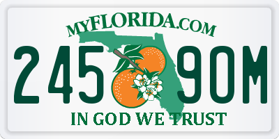 FL license plate 2459OM