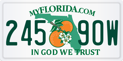 FL license plate 2459OW