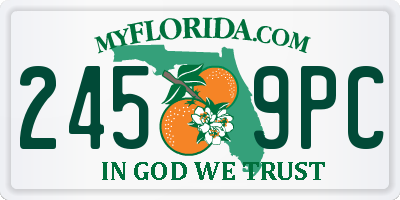 FL license plate 2459PC