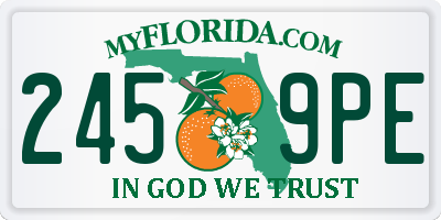 FL license plate 2459PE