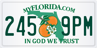 FL license plate 2459PM