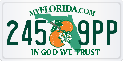 FL license plate 2459PP