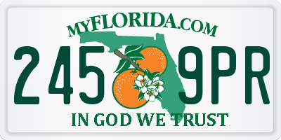 FL license plate 2459PR