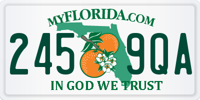 FL license plate 2459QA