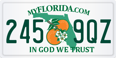FL license plate 2459QZ