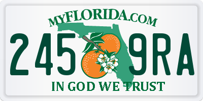 FL license plate 2459RA