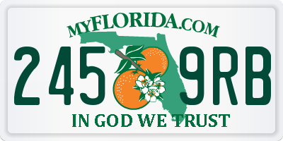 FL license plate 2459RB