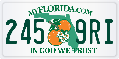 FL license plate 2459RI