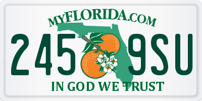 FL license plate 2459SU
