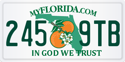 FL license plate 2459TB