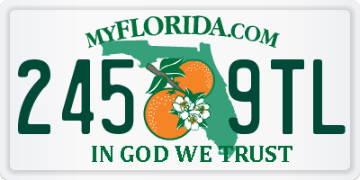 FL license plate 2459TL