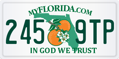 FL license plate 2459TP