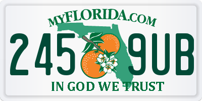 FL license plate 2459UB