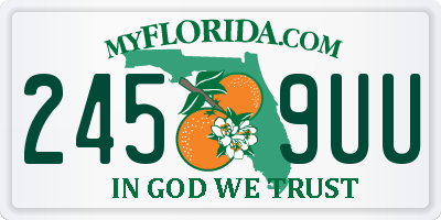FL license plate 2459UU