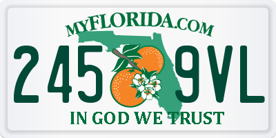 FL license plate 2459VL