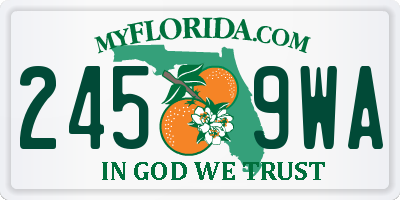 FL license plate 2459WA
