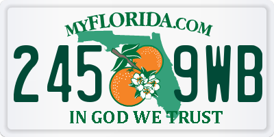 FL license plate 2459WB