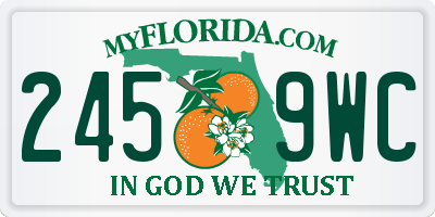 FL license plate 2459WC