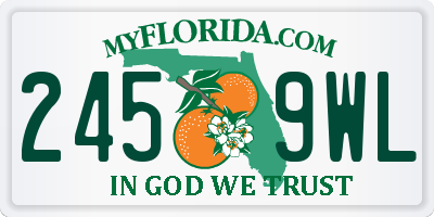FL license plate 2459WL