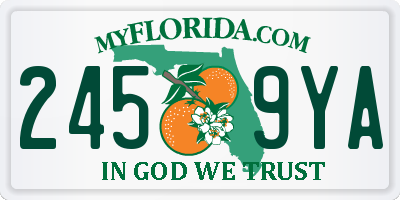 FL license plate 2459YA