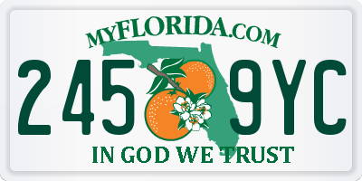 FL license plate 2459YC