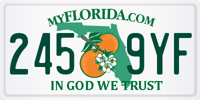 FL license plate 2459YF
