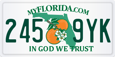FL license plate 2459YK