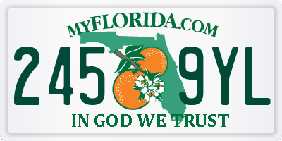 FL license plate 2459YL