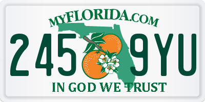 FL license plate 2459YU