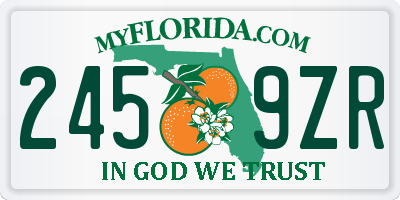 FL license plate 2459ZR