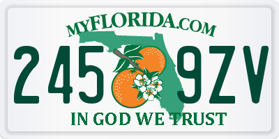 FL license plate 2459ZV