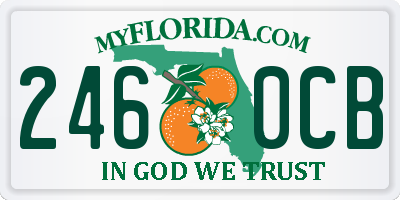FL license plate 2460CB
